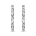 Load image into Gallery viewer, 14K White Gold 1/3 Ct.Tw. Diamond Hoop Earrings

