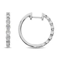 Load image into Gallery viewer, 14K White Gold 1/3 Ct.Tw. Diamond Hoop Earrings
