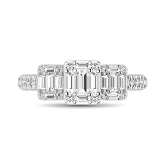 Diamond 3/4 Ct.Tw. Engagement Ring in 14K White Gold