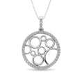 Load image into Gallery viewer, 10K White Gold 1/4 Ct.Tw. Diamond Circle Pendant
