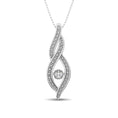 Load image into Gallery viewer, Sterling Silver Moving Diamond Accent Fashion Pendant
