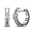 Load image into Gallery viewer, 10K White Gold 1/6 Ct.Tw. Diamond Hoop Earrings
