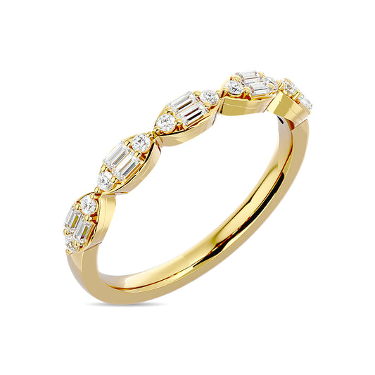 Diamond 1/4 Ct.Tw. Stack Band in 14K Rose Gold