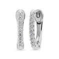 Load image into Gallery viewer, Diamond 1/10 Ct.Tw. Hoop Earrings in 14K White Gold

