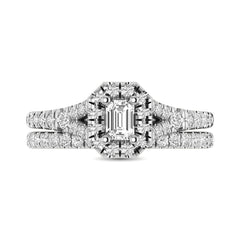 14KT White Gold 1Ct.Tw. Diamond keyani Bridal Ring