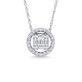Load image into Gallery viewer, Diamond 1/3 Ct.Tw. Round Fashion Pendant in 14K White Gold
