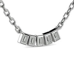 Diamond 1/6 Ct.Tw. Fashion Necklace in 14K White Gold