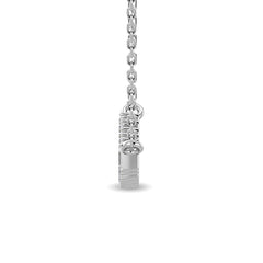 Diamond 1/6 Ct.Tw. Baguette Fashion Necklace in 14K White Gold
