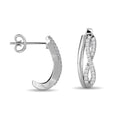 Load image into Gallery viewer, Diamond Fashion earrings 1/5 ct tw in 10K White Gold
