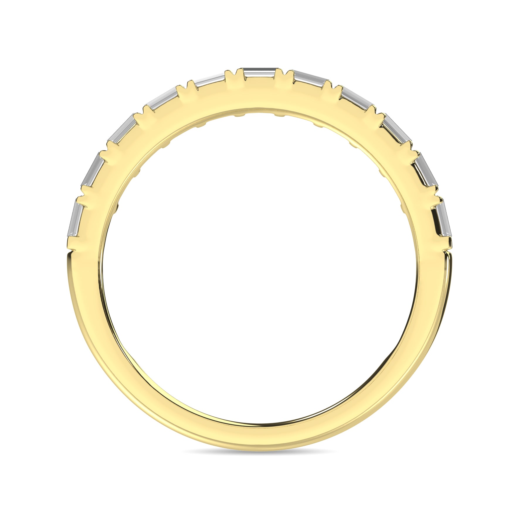 Diamond Anniversary Ring 1/10 ct tw in 14K Yellow Gold