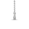 Load image into Gallery viewer, Diamond Round Cut Bar Fashion Necklace 1/6 ct tw in 10K White Gold
