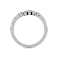 Load image into Gallery viewer, 10KT WHITE GOLD 1/8CT TW DIAMOND CHEVRON BAND
