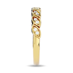 Diamond 1/10 ct tw Stackable Ring in 14K Yellow Gold