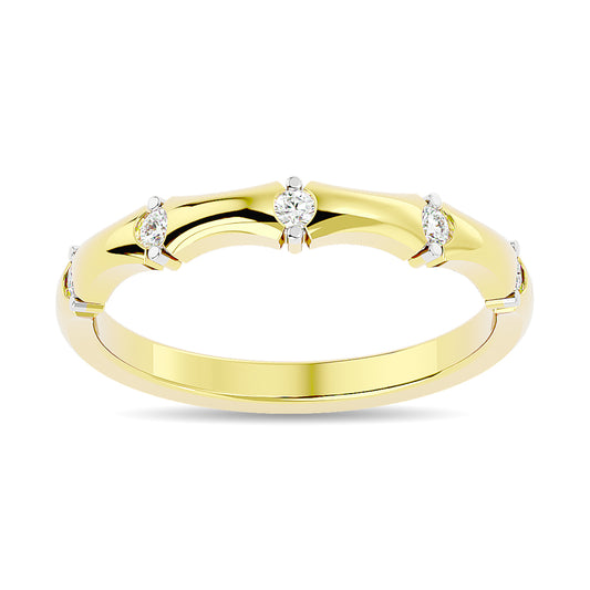 Diamond 1/8 ct tw Stackable Ring in 14K Yellow Gold