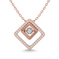 Load image into Gallery viewer, Diamond 1/4 Ct.Tw. Square Shape Pendant in 14K Rose Gold
