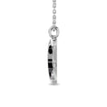 Load image into Gallery viewer, Diamond 1/20 ct tw Moon Pendant in Sterling Silver
