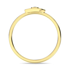 Diamond 1/20 ct tw Eye Ring in 10K Yellow Gold