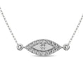 Load image into Gallery viewer, Diamond 1/10 ct tw Round Cut Fashion Necklace in 10K White Gold
