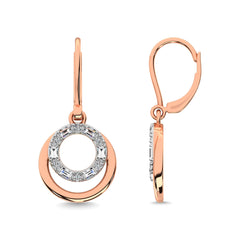 Diamond Fashion Earrings 1/6 ct tw in 14K White Gold