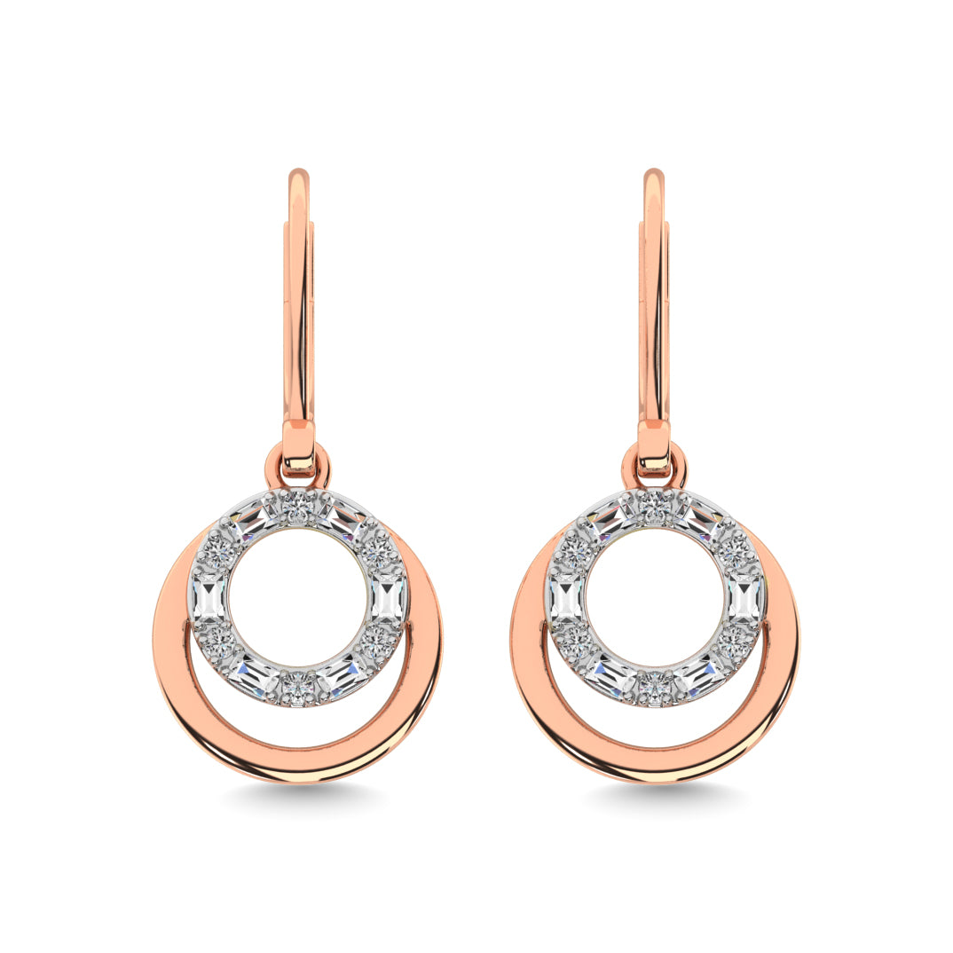Diamond Fashion Earrings 1/6 ct tw in 14K White Gold