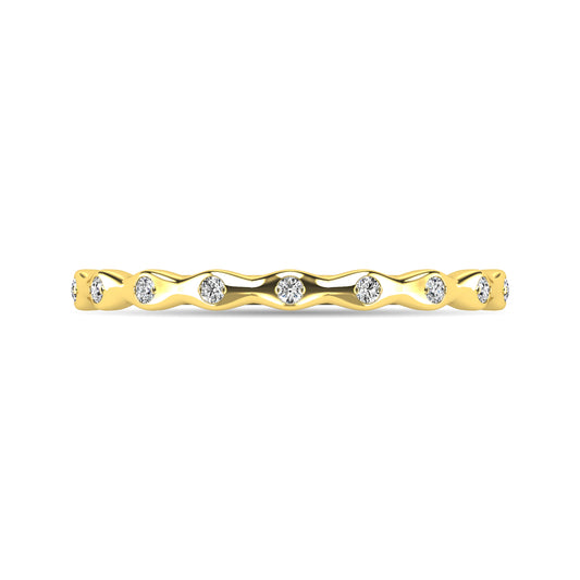 Diamond 1/10 ct tw Stackable Ring in 14K Yellow Gold