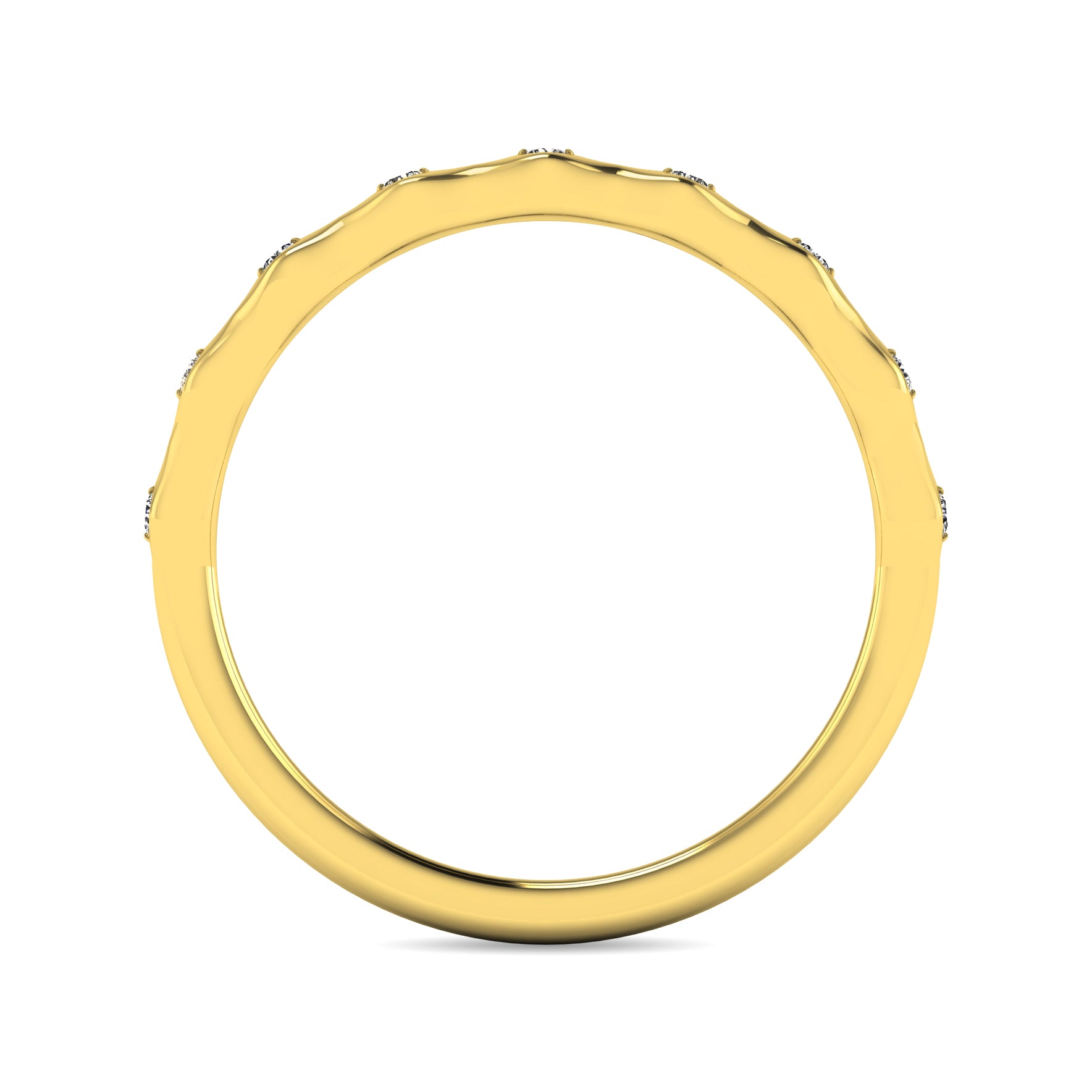 Diamond 1/10 ct tw Stackable Ring in 14K Yellow Gold
