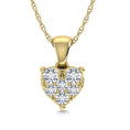 Load image into Gallery viewer, Diamond 1/6 Ct.Tw. Heart Pendant in 10K Yellow Gold
