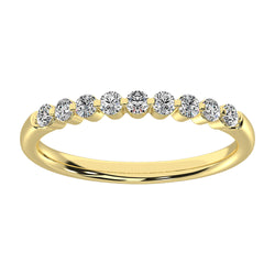 10K Yellow Gold 1/4 Ct.Tw. Diamond Stackable Band