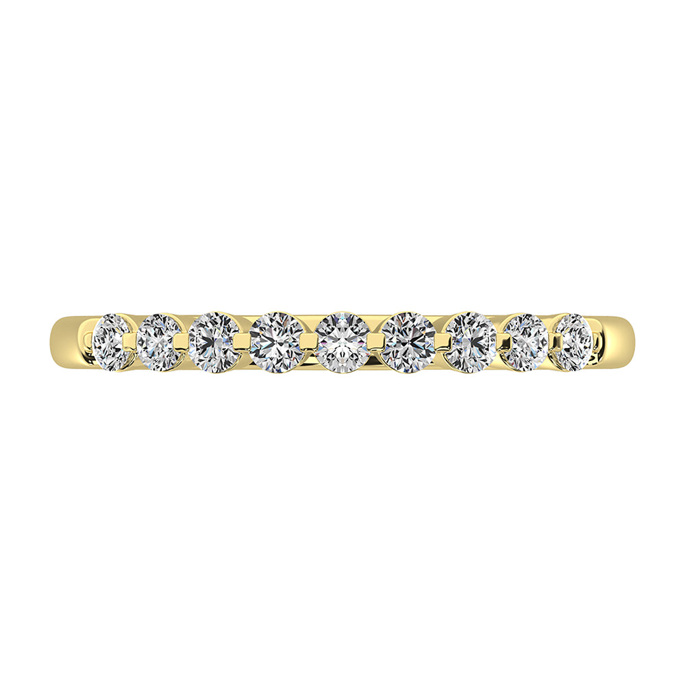 10K Yellow Gold 1/4 Ct.Tw. Diamond Stackable Band