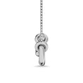 Load image into Gallery viewer, Diamond 1/20 Ct.Tw. Paper Clip Necklace in 925 Silver
