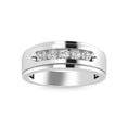 Load image into Gallery viewer, Diamond 1/2 Ct.Tw. Mens Wedding Band in 14K White Gold
