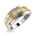 Load image into Gallery viewer, Diamond 1/2 Ct.Tw.Mens Wedding Band in 14K Two Tone Gold
