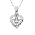 Load image into Gallery viewer, Diamond 1/50 Ct.Tw. Heart Pendant in Sterling Silver
