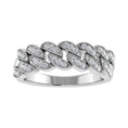 Load image into Gallery viewer, 14K White Gold 1/5 Ct.Tw. Diamond Cuban Style Band

