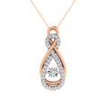 Load image into Gallery viewer, 10K Rose Gold 1/5 Ct.Tw. Diamond Shimmering Pendant
