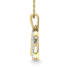 Diamond 1/6 Ct.Tw. Fashion Pendant in 10K Yellow Gold