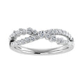 Load image into Gallery viewer, 10K White Gold 1/2 Ct Ct.Tw. Diamond Crossover Ring
