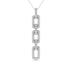Diamond 1/8 Ct.Tw. Fashion Pendant in 10K White Gold