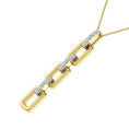 Load image into Gallery viewer, 10K Yellow Gold 1/8 Ct.Tw. Diamond Cuban Link Pendant
