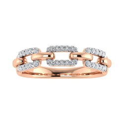10K Rose Gold 1/4 Ct.Tw. Diamond Fashion Ring
