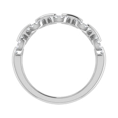 10K White Gold 1/6 Ct.Tw. Diamond Fashion Ring