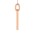 Load image into Gallery viewer, 10K Pink Gold 1/6 Ct.Tw. Round Diamond Paper Clip Pendant
