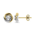 Load image into Gallery viewer, Diamond 1/6 Ct.Tw. Stud Earrings in 10K Two Tone
