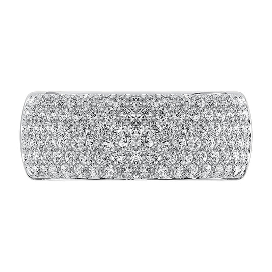 14K White Gold 1 5/8 Ct.Tw. Diamond Pave Set Fashion Band