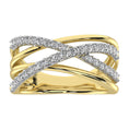 Load image into Gallery viewer, 14K Yellow Gold 1/2 Ct.Tw. Diamond Crossover Ring
