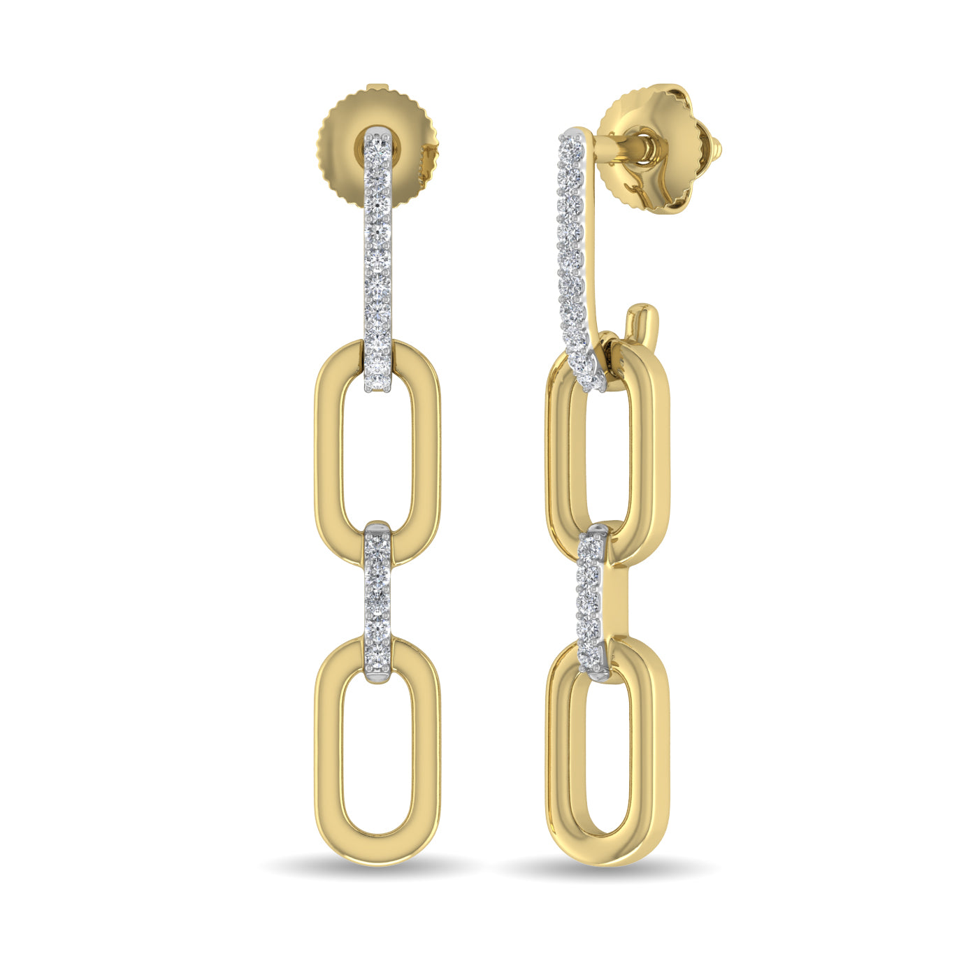 Diamond 1/10 Ct.Tw. Fashion Earrings in 10K Yellow Gold