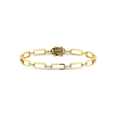 Diamond 1/4 Ct.Tw. Fashion Bracelet in 10K Yellow Gold