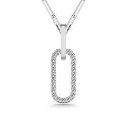 Diamond 1/10 Ct.Tw. Fashion Pendant in Sterling Silver