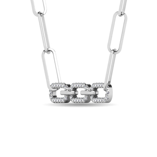 Diamond 1/6 Ct.Tw. Fashion Pendant in 10K White Gold