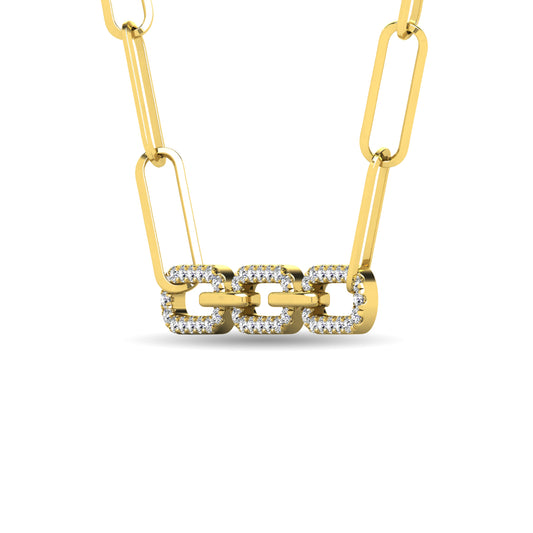 Diamond 1/6 Ct.Tw. Fashion Pendant in 10K Yellow Gold